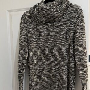 Calvin Klein Black and Gray Knit Sweater